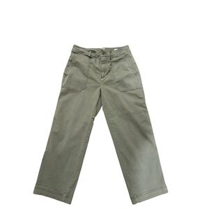 GAP Girlfriend Khaki‎ Pants – Olive Green – 4 Petite – Inseam 23 / Rise 10